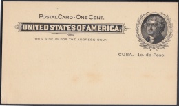 1899-EP-33. CUBA US OCCUPATION. 1899. ENTERO POSTAL US HABILITADO. 1c. Ed.39. POSTAL STATIONERY. - Brieven En Documenten