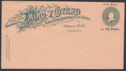 1899-EP-63. CUBA US OCCUPATION. 1899. ENTERO POSTAL IMPRESO MIRO US HABILITADO. 1c. Ed.46ip. TIPO A. POSTAL STATIONERY. - Brieven En Documenten