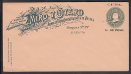 1899-EP-74. CUBA US OCCUPATION. 1899. ENTERO POSTAL IMPRESO MIRO US HABILITADO. 1c. Ed.46ip. TIPO A. POSTAL STATIONERY. - Cartas & Documentos