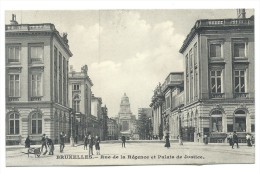 CPA - BRUXELLES - BRUSSEL - Rue De La Regence Et Palais De Justice   // - Salute, Ospedali