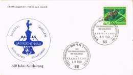 R 1019. Carta BONN (Alemania Federal) 1969. Bad Reichenhall. Mineral Quellen - Termalismo