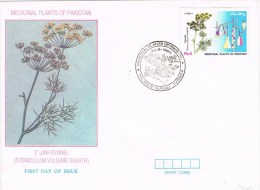 R 1024. Carta F.D.C.KARACHI (Pakistan) 1993. Plants Medicinals - Plantes Médicinales