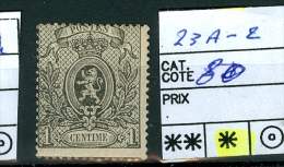 N° 23A-2  X/ 1866-67 - 1866-1867 Petit Lion