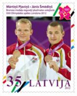 Latvia 2012 London Olympics Bronze Medal Winner Beach ,seaside Volleyball MNH - Summer 2012: London