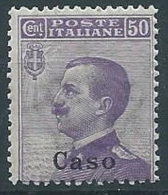 1912 EGEO CASO EFFIGIE 50 CENT MNH ** - W080-2 - Ägäis (Caso)