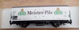 HO- Fleischmann Wagon Fourgon Couvert- DAB - MEISTER PILS - N° 5342 - Goods Waggons (wagons)
