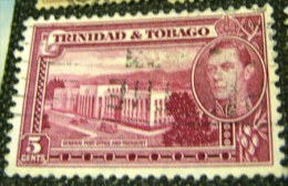 Trinidad And Tobago 1938 General Post Office And Treasury 5c - Used - Trinidad & Tobago (...-1961)