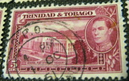 Trinidad And Tobago 1938 General Post Office And Treasury 5c - Used - Trinidad Y Tobago