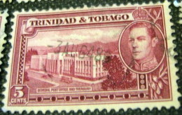 Trinidad And Tobago 1938 General Post Office And Treasury 5c - Used - Trinidad & Tobago (...-1961)