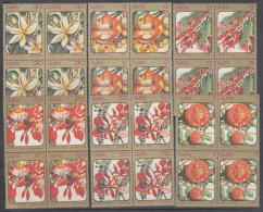 1984.24 CUBA MNH. 1984. BLOCK 4. FLORES DEL CARIBE  CARIBBEAN FLOWERS  COMPLETE SET - Nuovi