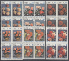 1987.11 CUBA MNH. 1987. BLOCK 4. DIA DE LAS MADRES . FLORES  MOTHER'S DAY FLOWERS COMPLETE SET - Nuovi