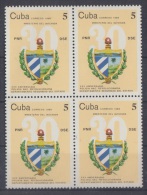 1989.20 CUBA MNH. 1989. BLOCK 4. XXX ANIV.POLICIA NACIONAL PNR POLICE ACOMPLETE SET - Nuevos