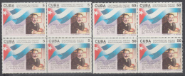1992.37 CUBA MNH. 1992. BLOKC 4  JOSE MARTI. CENTENARIO DEL PARTIDO REV. CUBANO  CENTENARY OF CUBAN PARTY COMPLETE SET - Unused Stamps