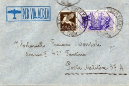 1941  LETTERA POSTA MILITARE CON ANNULLO ROMA  FERROVIA POSTA AEREA - Poststempel (Flugzeuge)