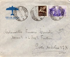 1941  LETTERA POSTA MILITARE CON ANNULLO PADOVA ESPRESSI - Marcofilía (Aviones)