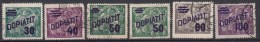 TSJECHOSLOWAKIJË - Michel - 1926 - Nr 41A/46A - Gest/Obl/Us - Official Stamps