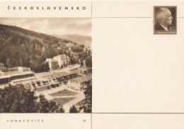 I6476 - Czechoslovakia / Postal Stationery (1947) Promotional (10) Luhacovice: Spa Center, Park - Vegetables