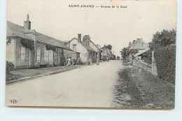 SAINT AMAND - Avenue De La Gare. - Saint Amand Longpre