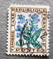 FRANCE TAXE 99 Obl. - Myosotis - 1960-.... Usati