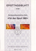 Berlin (West) 1981 Ersttagsblatt Mi 645-646  [020515ETBI] - 1er Día – FDC (hojas)