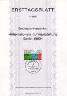 Berlin (West) 1983 Ersttagsblatt Mi 702  [020515ETBI] - 1er Día – FDC (hojas)