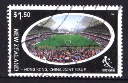 New Zealand 2004 Hong Kong China Joint $1.50 Rugby Used - Usati