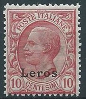 1912 EGEO LERO EFFIGIE 10 CENT MNH ** - W084-5 - Egeo (Lero)