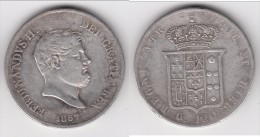 ** ITALIE - NAPLES SICILE - ITALIA NAPOLI SICILIA - 120 GRANA 1857 FERDINANDO II - ARGENT - SILVER ** ACHAT IMMEDIAT !!! - Napels & Sicilië