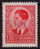 1939 Yugoslavia Jugoslawien Yougoslavie - King Peter II - Mi 396 - 1.5 Din - MNH - Unused Stamps