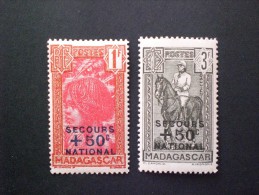 MADAGASCAR 1942 Colonial´s Fund - Overprinted "SECOURS +50 C NATIONAL"MNH - Ongebruikt