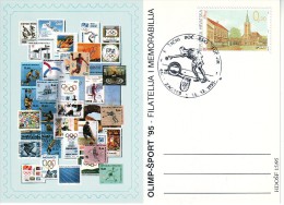 Olympic And Sports Stamps Exhibition 1995 Zagreb Bowling Postmark - Bowls