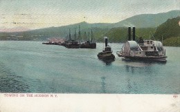 Towing On The Hudson River N.Y.  New York.   S-2000 - Tugboats