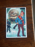 TINTIN Reproduction  CARTE POSTALE TINTIN HADDOCK DANS UN TEMPLE  HERGE - Tintin