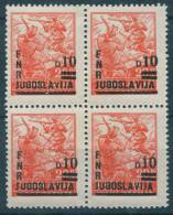 Yugoslavia Republic, 1949 Mi#589, Block Of Four, Mint Never Hinged - Unused Stamps