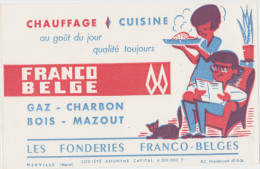 GAZ-CHARBON-BOIS-MAZOUT Les Fonderies FRANCO-BELGES - Electricité & Gaz