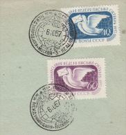 1957 RUSSIA COVER Stamps  CORRESPONDENCE WEEK BIRD  With EVENT Pmk Letter Writing - Covers & Documents
