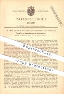 Original Patent - Dr. Paul Jochum & Theodor Ehrhardt In Ottweiler , 1886 , Brennofen Mit Sohlenfeuerung , Ofen !!! - Kreis Neunkirchen