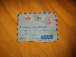 ENVELOPPE UNIQUEMENT DE 1951. / MADAGASCAR ANDRIAMENA POUR ROUEN. / CACHETS.+ TIMBRES - Used Stamps