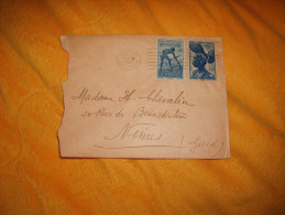 ENVELOPPE UNIQUEMENT DE 1951. / A.O.F. ABIDJAN COTE D´IVOIRE POUR NIMES FRANCE / CACHET.+ TIMBRES - Ongebruikt