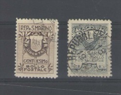 SAN MARINO 1907 STEMMA USATI - Gebruikt