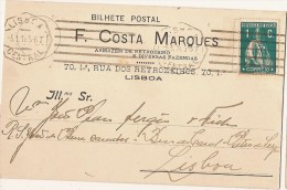 Portugal & Bilhete Postal, F. Costa Marques, Lisboa, 1914 (186) - Cartas & Documentos