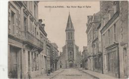 Cpa NEUVILLE DE POITOU (86) Rue Victor Hugo Et L'église - - Neuville En Poitou