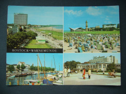 Germany: DDR - Rostock Warnemünde - Promenade Hotel "Neptun". Gaststätte "Teepot". Alter Strom. Kurhaus - Unused 1980s - Rostock