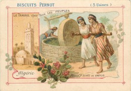 Biscuits Pernot - ** Algérie** - Le Travail Chez Tous Les Peuples - Voir 2 Scans - Pernot