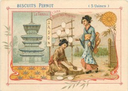 Biscuits Pernot - ** Japon ** - Le Travail Chez Tous Les Peuples - Voir 2 Scans - Pernot