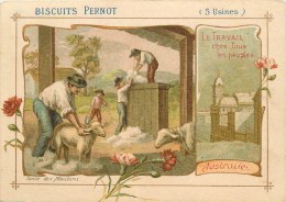 Biscuits Pernot - ** Australie ** - Le Travail Chez Tous Les Peuples - Voir 2 Scans - Pernot