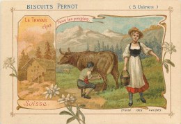 Biscuits Pernot - ** Suisse ** - Le Travail Chez Tous Les Peuples - Voir 2 Scans - Pernot