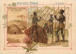 Biscuits Pernot - ** Chez Les Cafres ** - Le Travail Chez Tous Les Peuples - Voir 2 Scans - Pernot