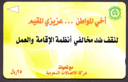 Saudi Arabia Telephone Card Used   The Value 25SR ( Fixed Price Or Best Offer ) - Arabie Saoudite