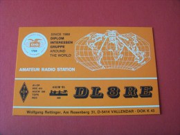 Germany QSL Karte DL8CI Radio  13.11.1983    ( P- 15 ) - Radio